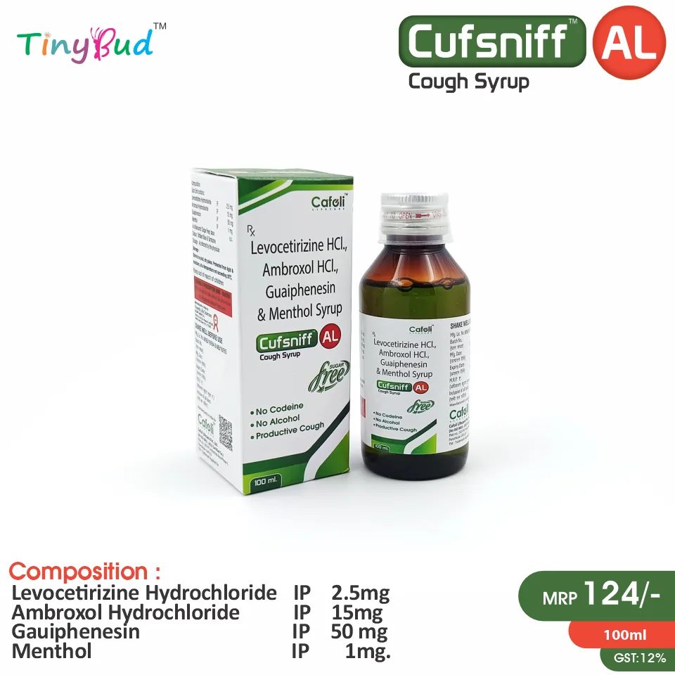 Ambroxol + Guaifenesin + Levocetirizine Syrup at the best price in PCD Pharma Franchise for Mucolytic, Antihistamine, and Cough Relief.